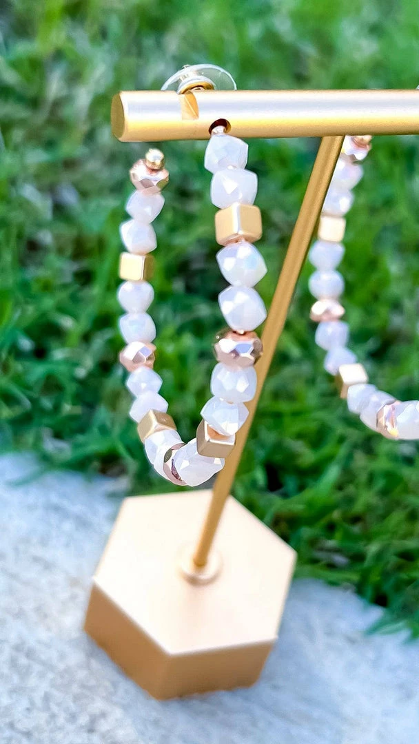 Southern Grace Cream Let's Set Sail Earrings ACCESSORIES