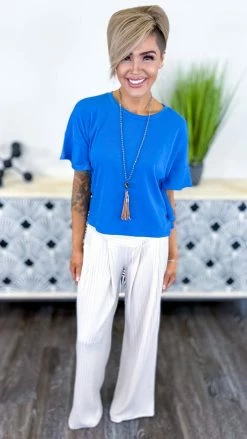 The ZigZag Stripe BOTTOMS Cream Valley Dance Pants