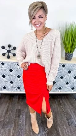 The ZigZag Stripe TOPS & TUNICS Cream Weekly Flavor Sweater