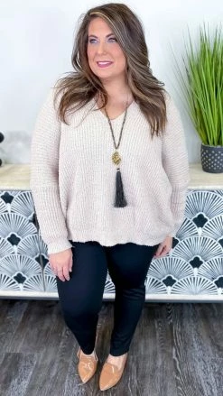 The ZigZag Stripe TOPS & TUNICS Cream Weekly Flavor Sweater