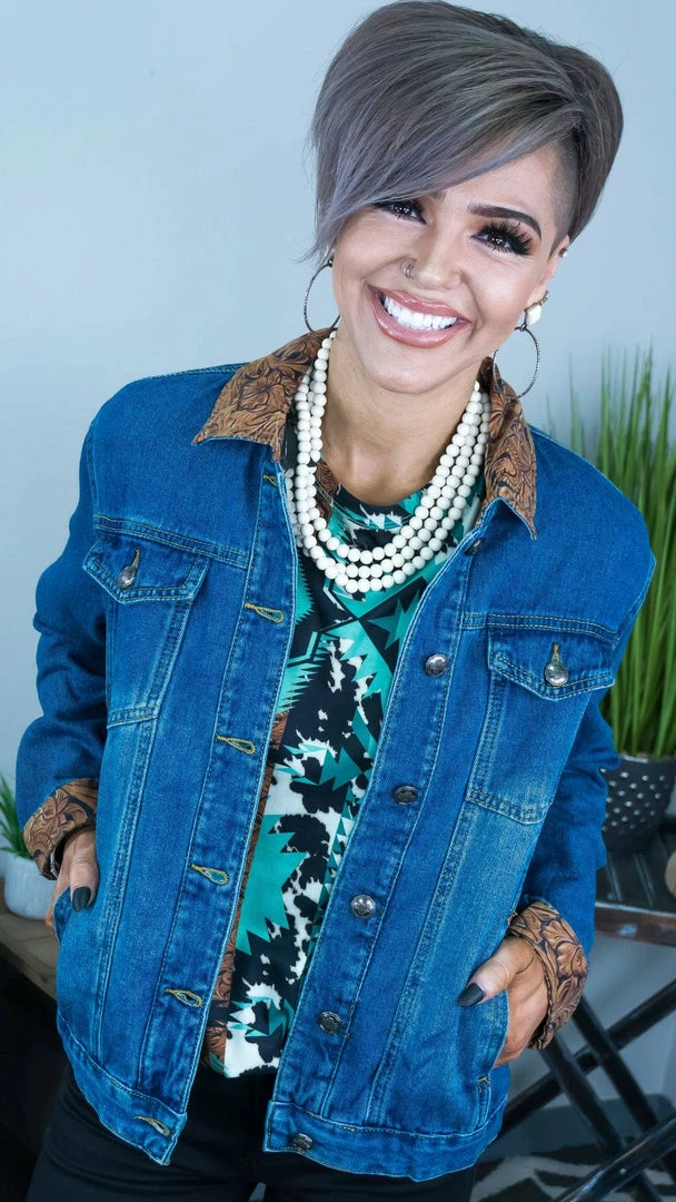 Crazy Train OUTERWEAR Cripple Creek Denim Jacket