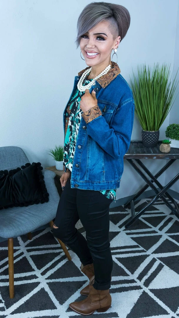 Crazy Train OUTERWEAR Cripple Creek Denim Jacket