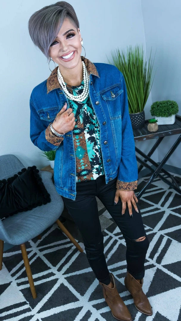 Crazy Train OUTERWEAR Cripple Creek Denim Jacket