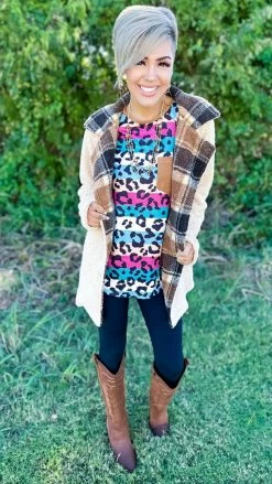 The ZigZag Stripe Cue The Cozy Top TOPS & TUNICS