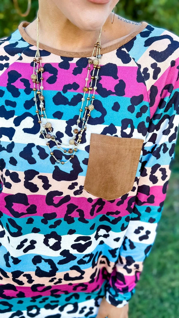 The ZigZag Stripe Cue The Cozy Top TOPS & TUNICS