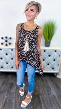 The ZigZag Stripe Daily Thoughts Tank