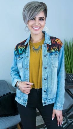 Crazy Train Denver Days Denim Jacket OUTERWEAR