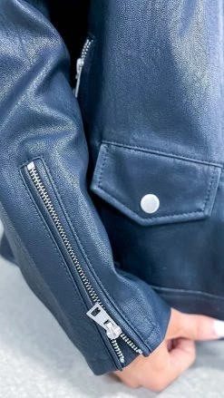 White Birch Dignified Demeanor Moto Jacket OUTERWEAR