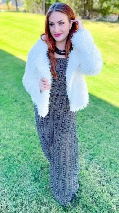 The ZigZag Stripe Dinner Date Jumpsuit JUMPSUITS & ROMPERS