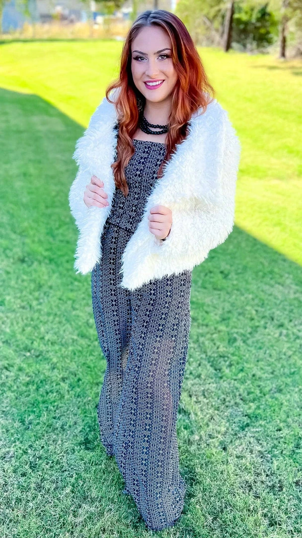 The ZigZag Stripe Dinner Date Jumpsuit JUMPSUITS & ROMPERS