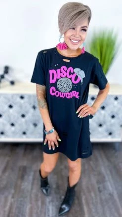 Vintage Soul GRAPHIC TEES Disco Cowgirl Tee