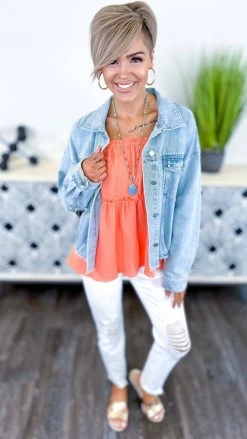 BiBi Distressed Beaded Jacket