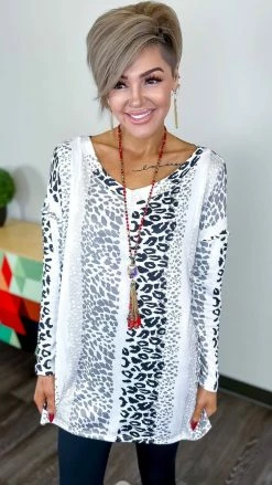 The ZigZag Stripe Documenting Memories Sweater TOPS & TUNICS