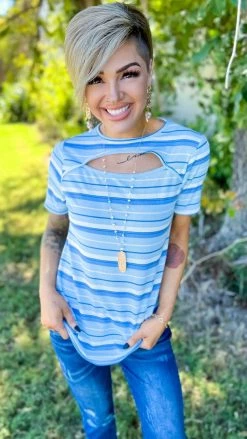 The ZigZag Stripe Everyday Possibility Top [NO RETURNS]