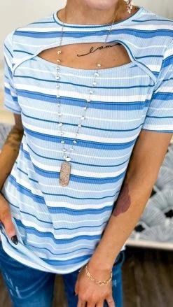 The ZigZag Stripe Everyday Possibility Top [NO RETURNS]