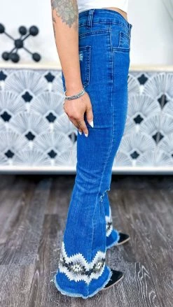 Crazy Train Fancy Flare Jeans BOTTOMS