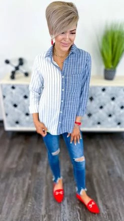 The ZigZag Stripe TOPS & TUNICS Fashion Society Top