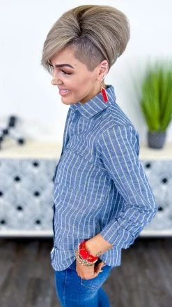 The ZigZag Stripe TOPS & TUNICS Fashion Society Top