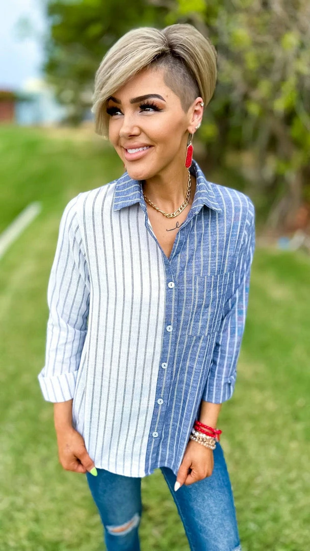 The ZigZag Stripe TOPS & TUNICS Fashion Society Top