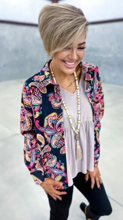 Savanna Jane Fashionable Blessing Shacket Shackets