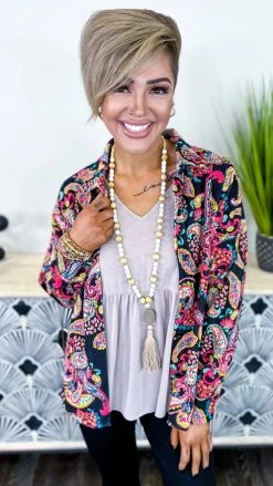 Savanna Jane Fashionable Blessing Shacket Shackets