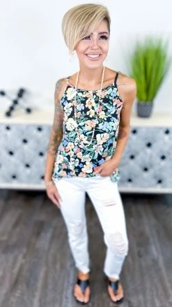 The ZigZag Stripe TOPS & TUNICS Feeling Fine Tank [NO RETURNS]