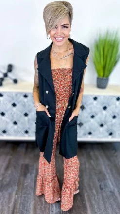 The ZigZag Stripe Floral Hearing Music Jumpsuit JUMPSUITS & ROMPERS