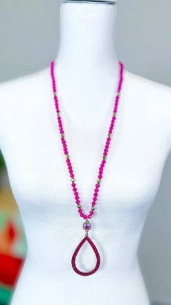 Your Fashion Wholesale Fuchsia Hadley Necklace ACCESSORIES
