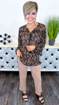 Southern Grace Garden Party Sheer Top TOPS & TUNICS