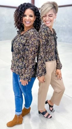 Southern Grace Garden Party Sheer Top TOPS & TUNICS