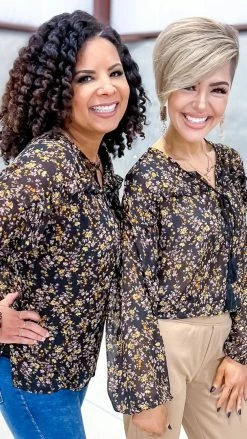 Southern Grace Garden Party Sheer Top TOPS & TUNICS