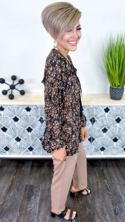 Southern Grace Garden Party Sheer Top TOPS & TUNICS