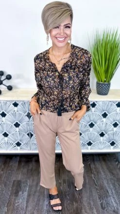 Southern Grace Garden Party Sheer Top TOPS & TUNICS