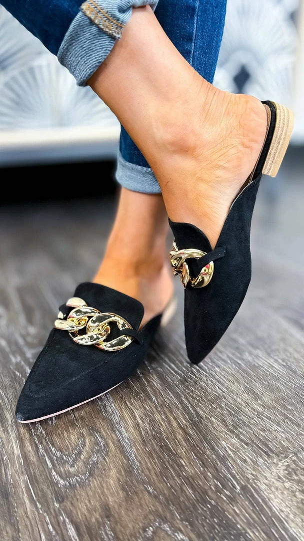 Let's See Style SHOES Gem Mules
