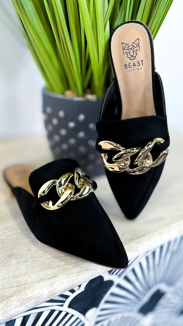 Let's See Style SHOES Gem Mules