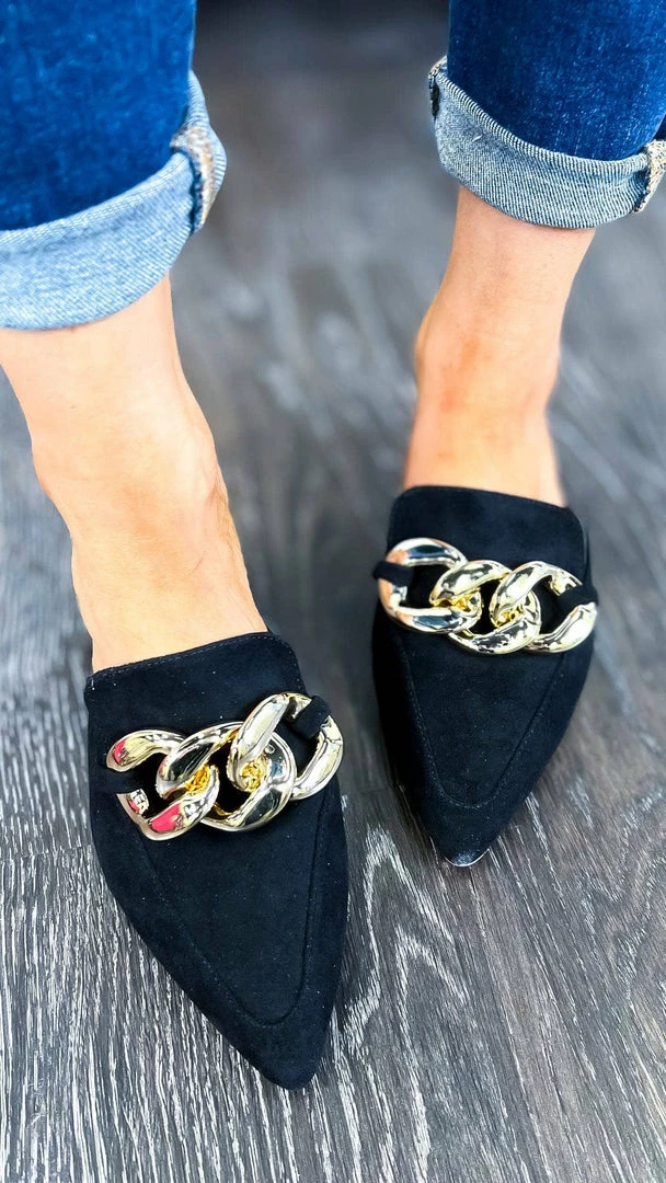Let's See Style SHOES Gem Mules