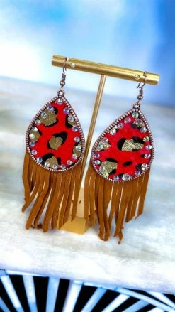 Southern Grace ACCESSORIES Get In Cowgirl Earrings
