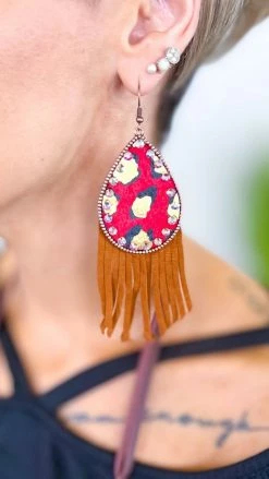 Southern Grace ACCESSORIES Get In Cowgirl Earrings