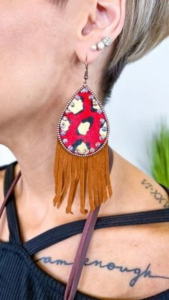 Southern Grace ACCESSORIES Get In Cowgirl Earrings