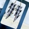 Your Fashion Wholesale ACCESSORIES Gingham Lightning Bolt Earrings