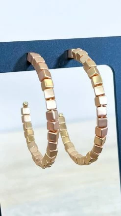 Southern Grace ACCESSORIES Gold Blame Me Earrings