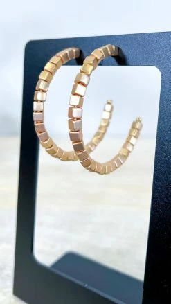 Southern Grace ACCESSORIES Gold Blame Me Earrings