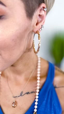 Southern Grace ACCESSORIES Gold Blame Me Earrings