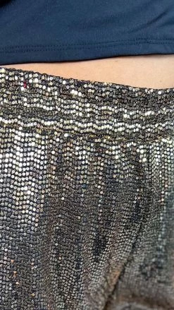 The ZigZag Stripe Gold Flirty Impression Shorts