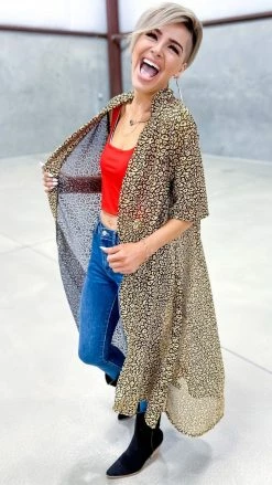 The ZigZag Stripe Gold Positively Perfect Cardigan OUTERWEAR