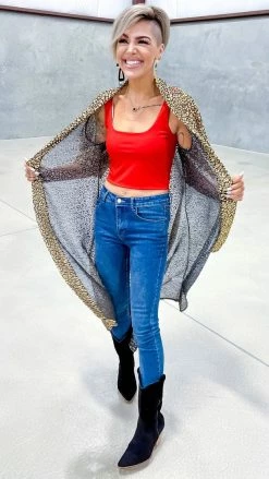 The ZigZag Stripe Gold Positively Perfect Cardigan OUTERWEAR