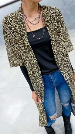 The ZigZag Stripe Gold Positively Perfect Cardigan OUTERWEAR