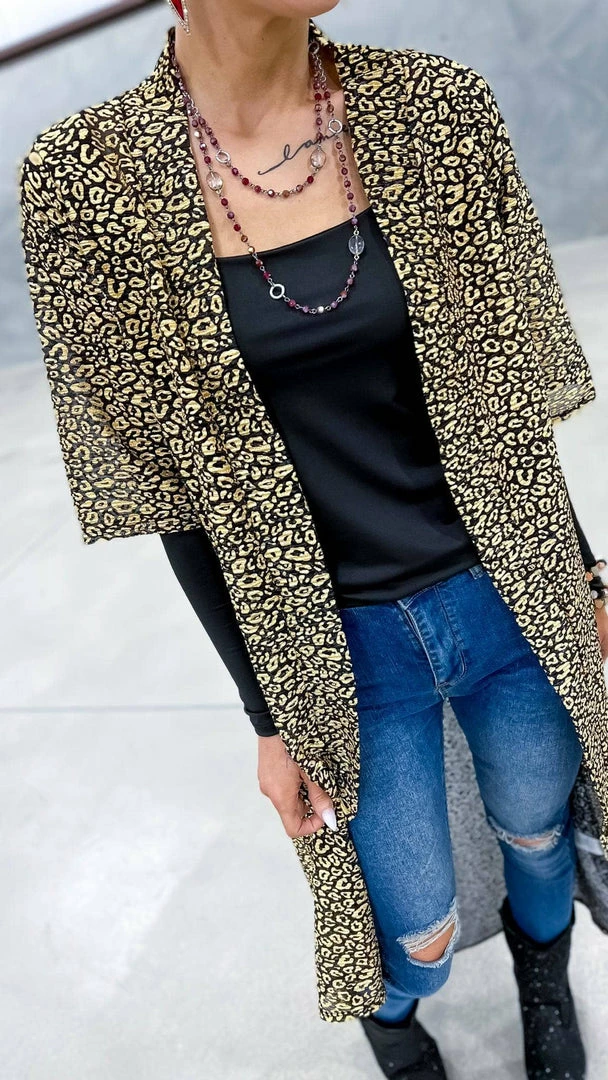 The ZigZag Stripe Gold Positively Perfect Cardigan OUTERWEAR