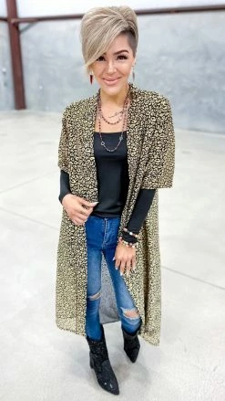 The ZigZag Stripe Gold Positively Perfect Cardigan OUTERWEAR