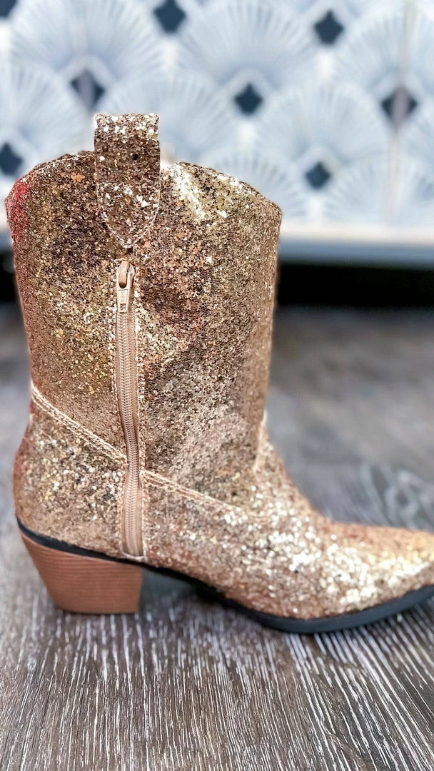 Miami Shoe SHOES Gold West Party Boots